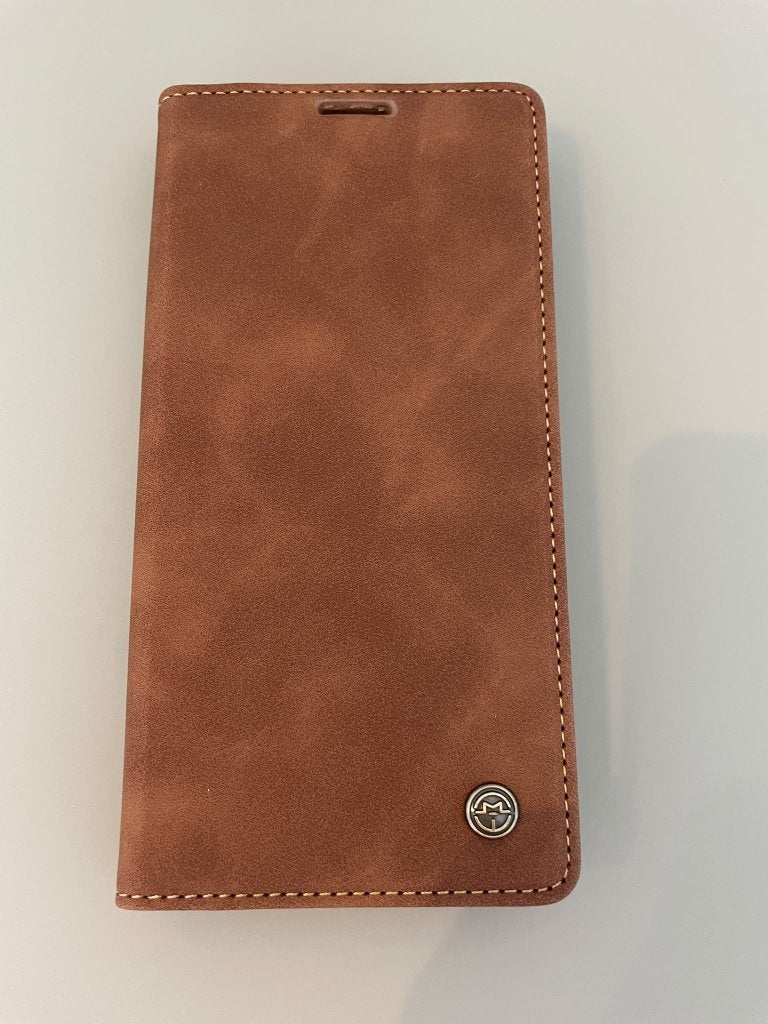 Beschermhoes Samsung Galaxy S10 5G bruin leer, Enlèvement, Neuf, Autres modèles, Housse ou Sac