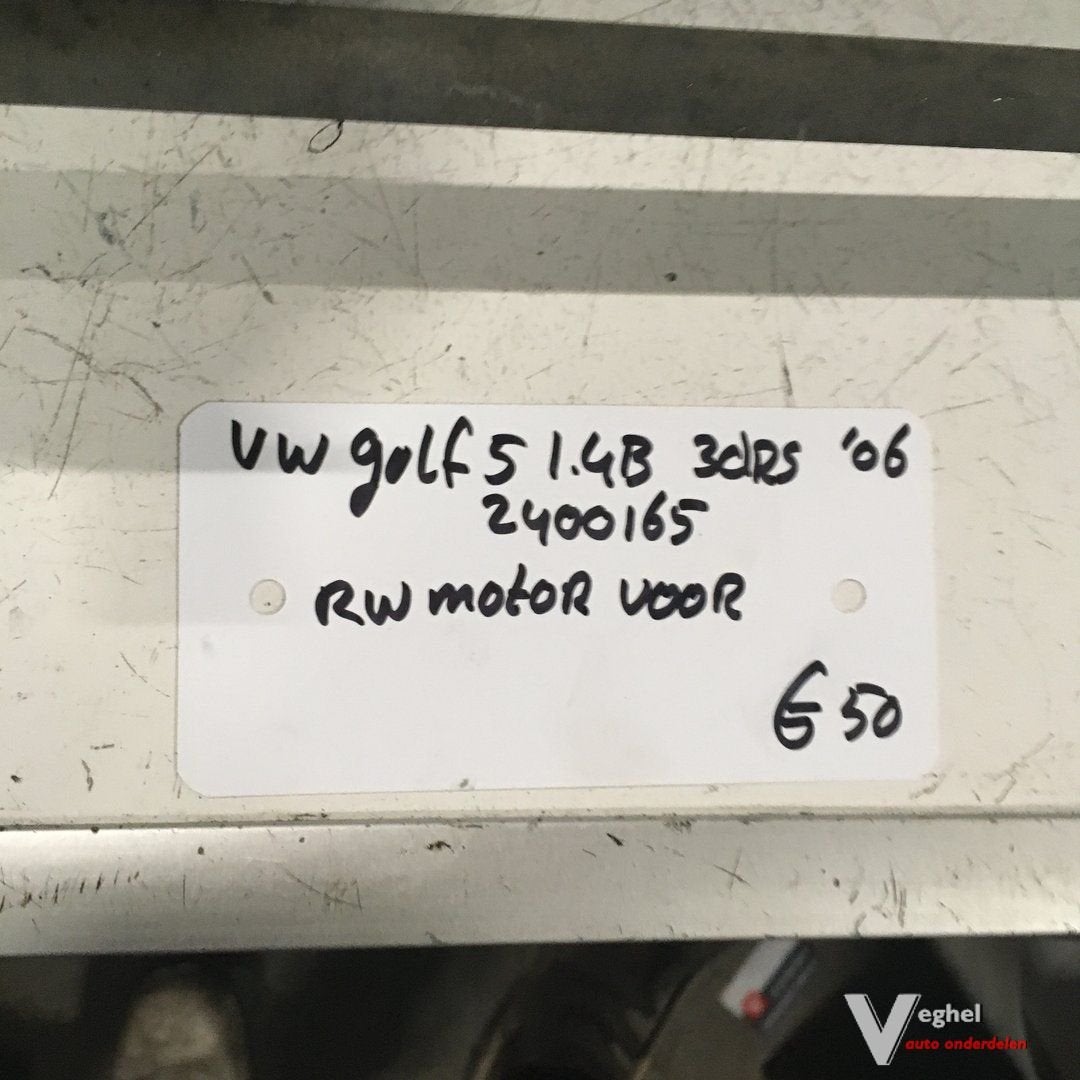 Vw Golf 5 1.4B 3drs 2006 Wagennr 2400165  Ruitenwissermechan, Gebruikt, -, -, Ophalen of Verzenden