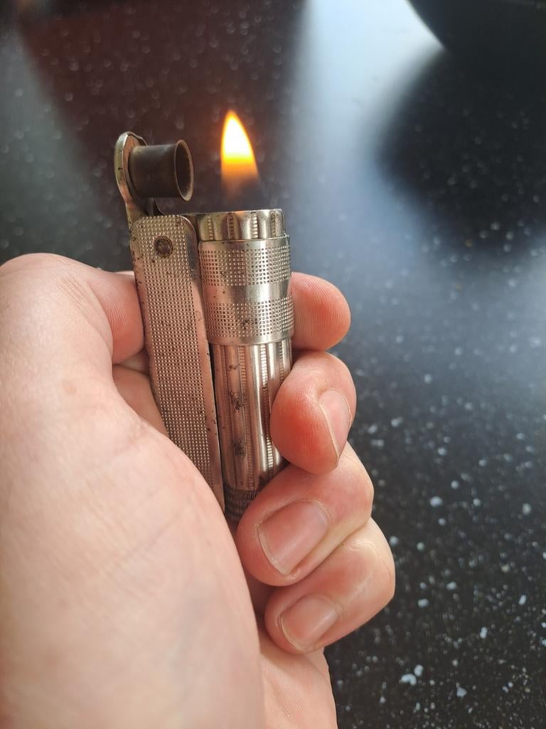 IMCO Triplex Super 6700 — Originele vintage aansteker gemaak, Ophalen of Verzenden, Aansteker