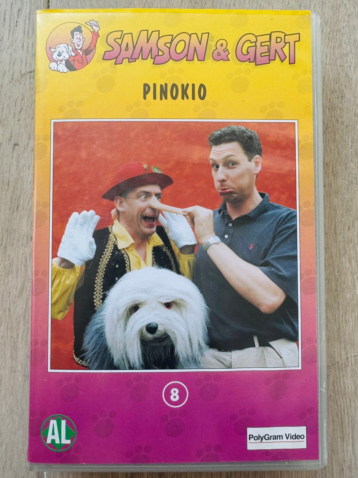 Samson & Gert VHS: Pinokio, Ophalen of Verzenden, Zo goed als nieuw, VHS