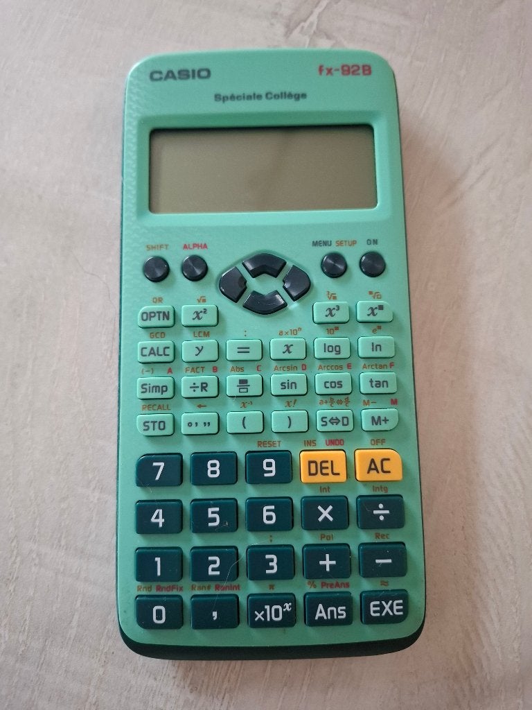 Casio fx-92B spéciale collège, Diversen, Rekenmachines, Ophalen, Gebruikt