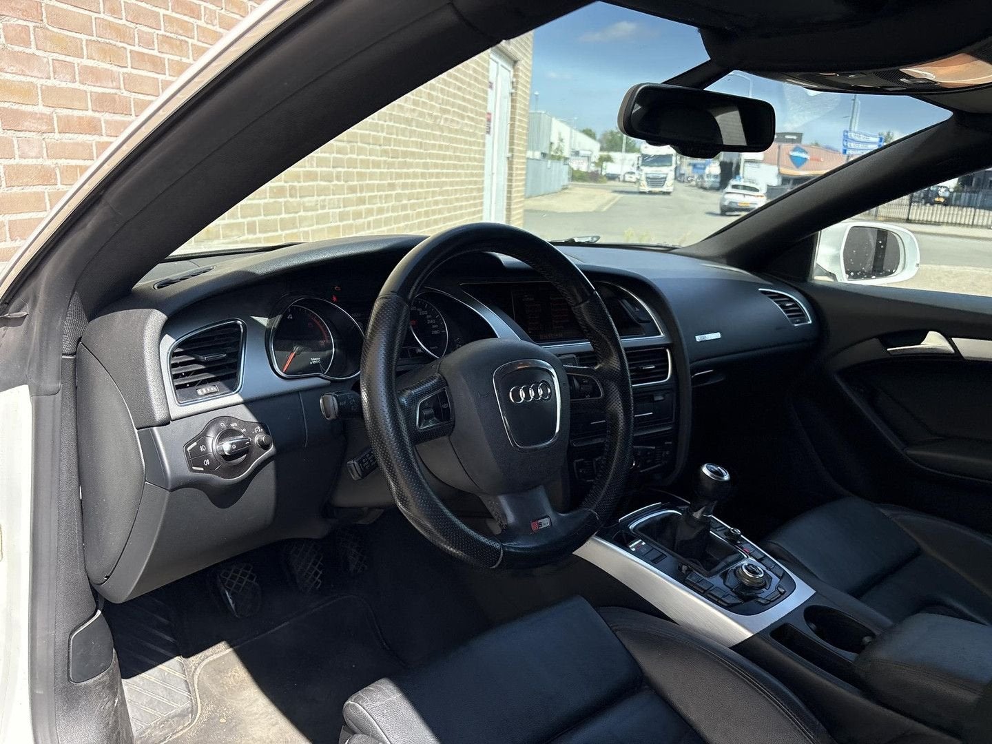 Audi A5 Coupé 2.0 TDIe Pro Line | Leder | Cruise | PDC | Cli, Auto's, Zwart, Cruise Control, Wit, 115 g/km