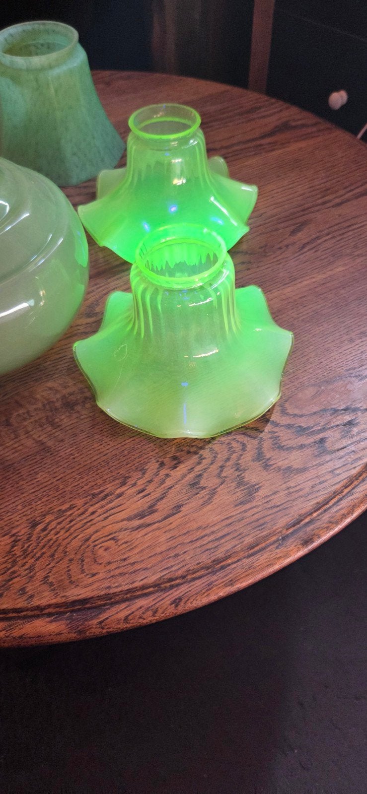 uranium lampe kappen, Antiek en Kunst, Ophalen of Verzenden