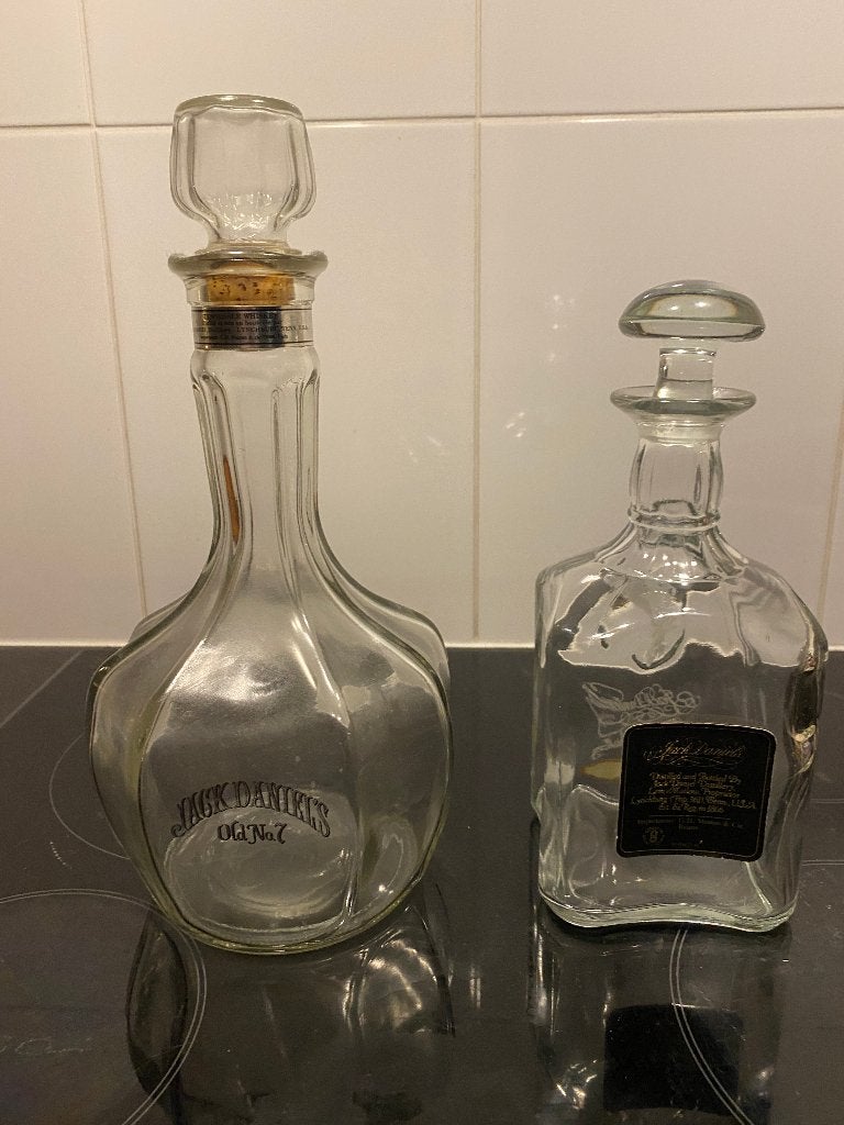 2 anciennes carafes Jack Daniel’s Old No.7 Vintage, Antiquités & Art, Enlèvement