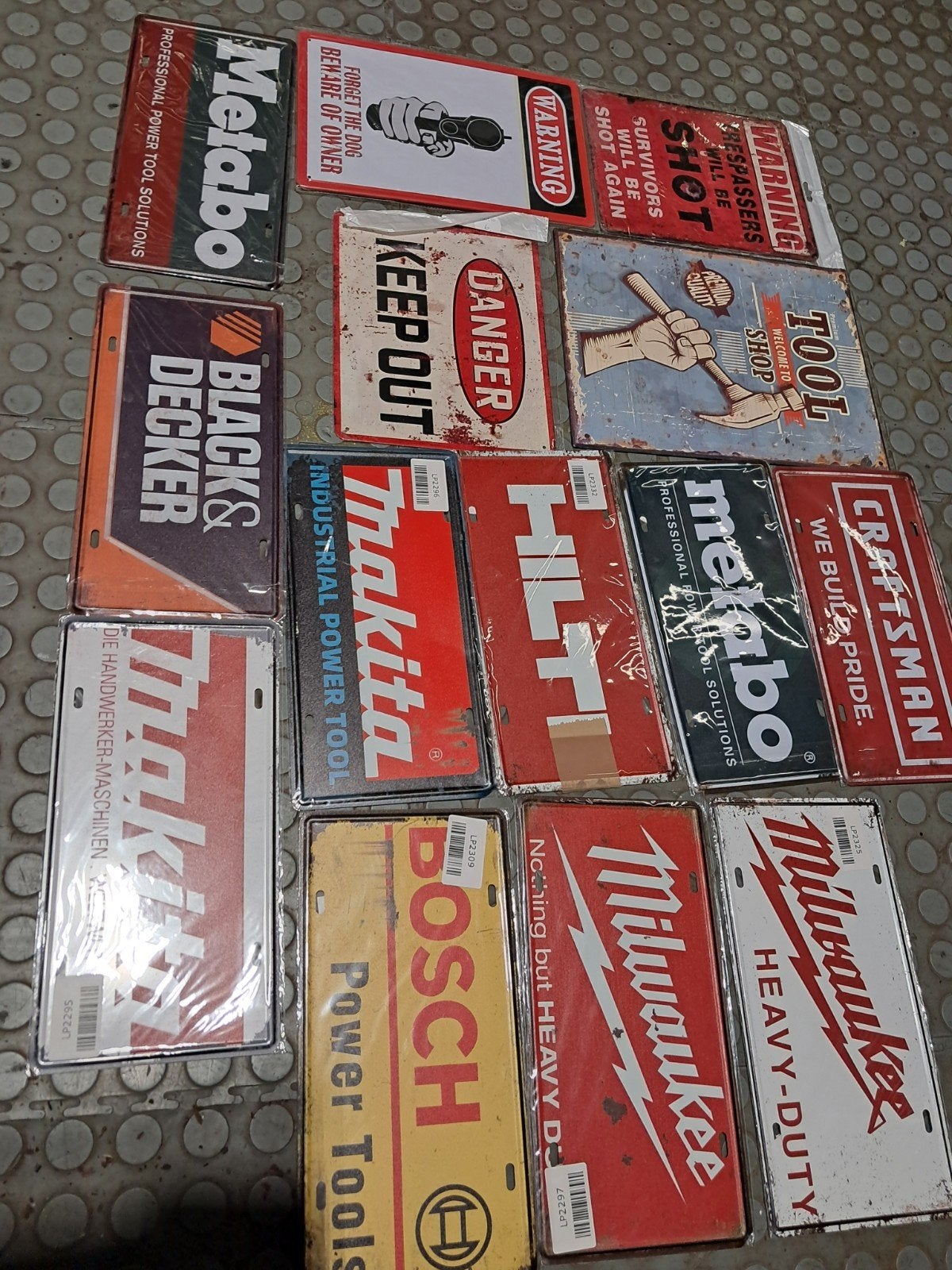 Reclame borden metaal, Ophalen of Verzenden