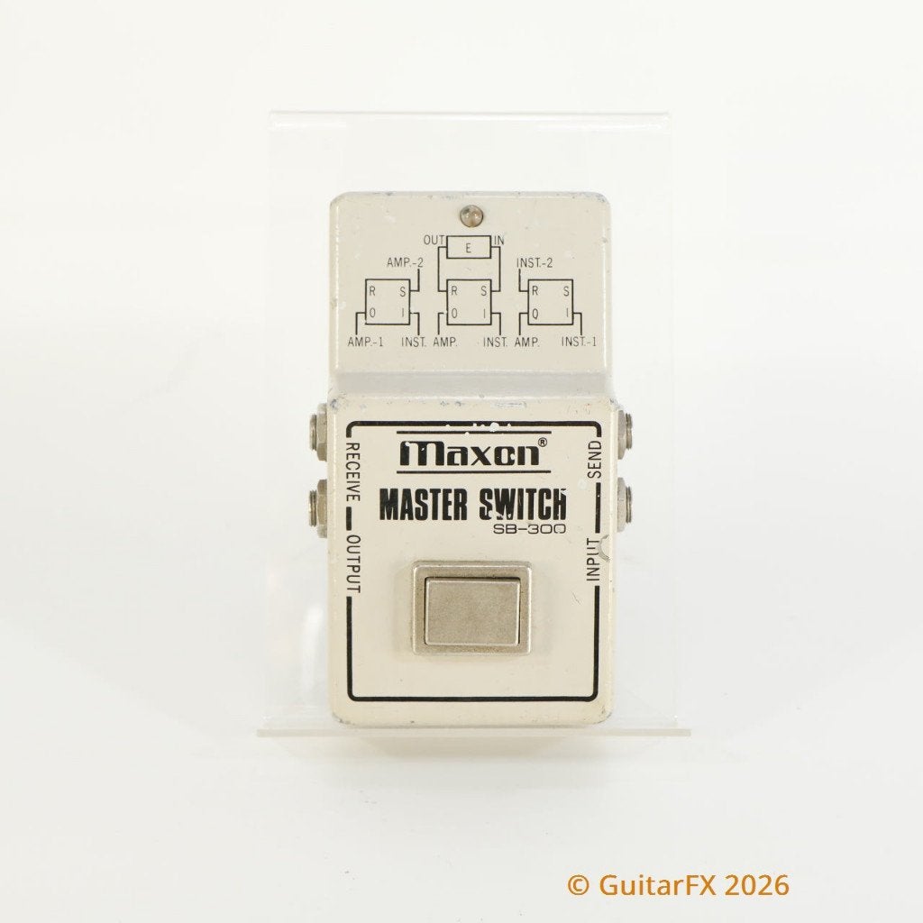 Maxon SB-300 Master Switch (s/n 136056, Wide Box, Vintage, R, Musique & Instruments, Effets, Utilisé, Enlèvement ou Envoi
