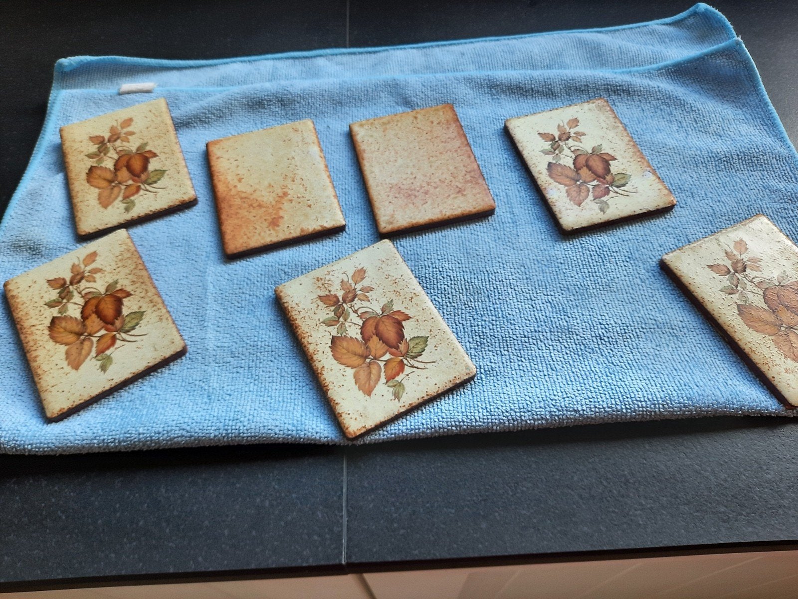 Faience tegels, Ophalen, Wandtegels