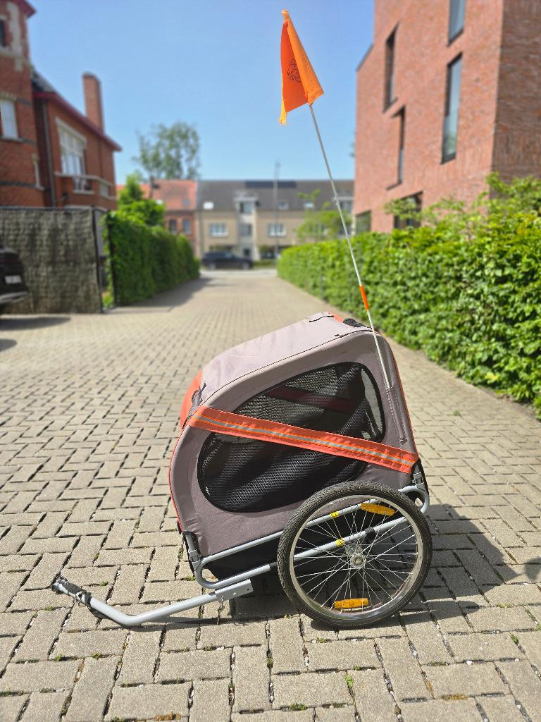 Remorque pour vélo pour chien - solide et soignée, Vélos & Vélomoteurs, Enlèvement, Utilisé, Remorque pour chien, 20 à 40 kg