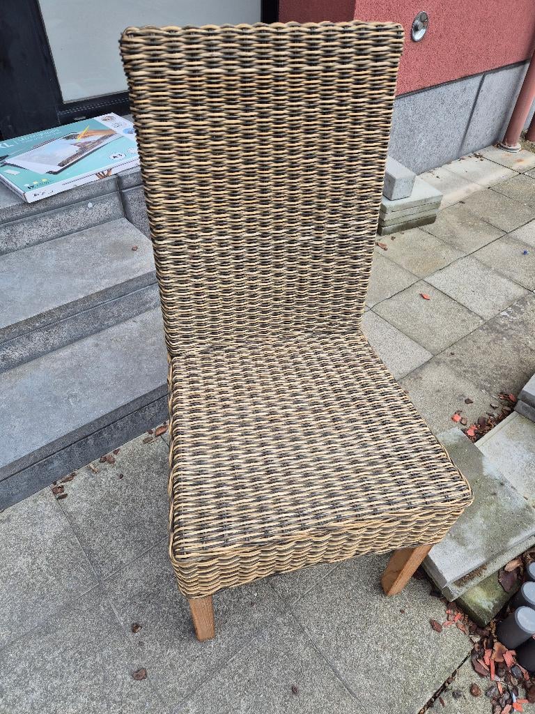 Rieten eetkamerstoelen, Enlèvement, Osier ou Rotin