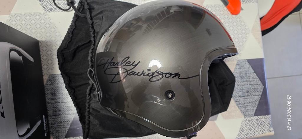 casque jet floqué Harley Davidson ls2 xxl neuf, Autres marques, Enlèvement ou Envoi, Casque jet, XXL