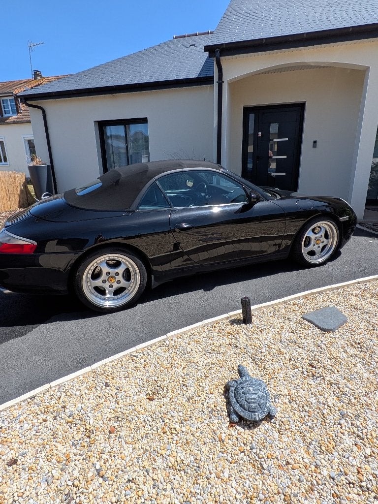 Porsche 911 996 carrera 2 Cabriolet manual IMS OK, Autos, Porsche, Cabriolet, Noir, 2 portes, 6 cylindres