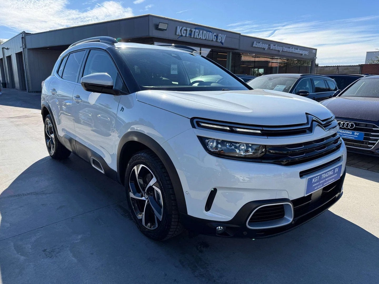 Citroën C5 Aircross 1.6i HYBRID 225PK AUTOMAAT NAVI LEDER M, Auto's, Automaat, Gebruikt, 4 cilinders, C5 Aircross