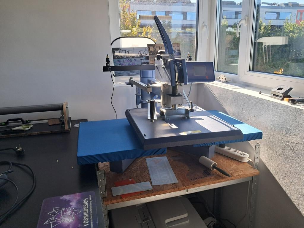 Dubbele manuele heatpress Transmatic bedrukken kledij, Ophalen of Verzenden, Nieuw