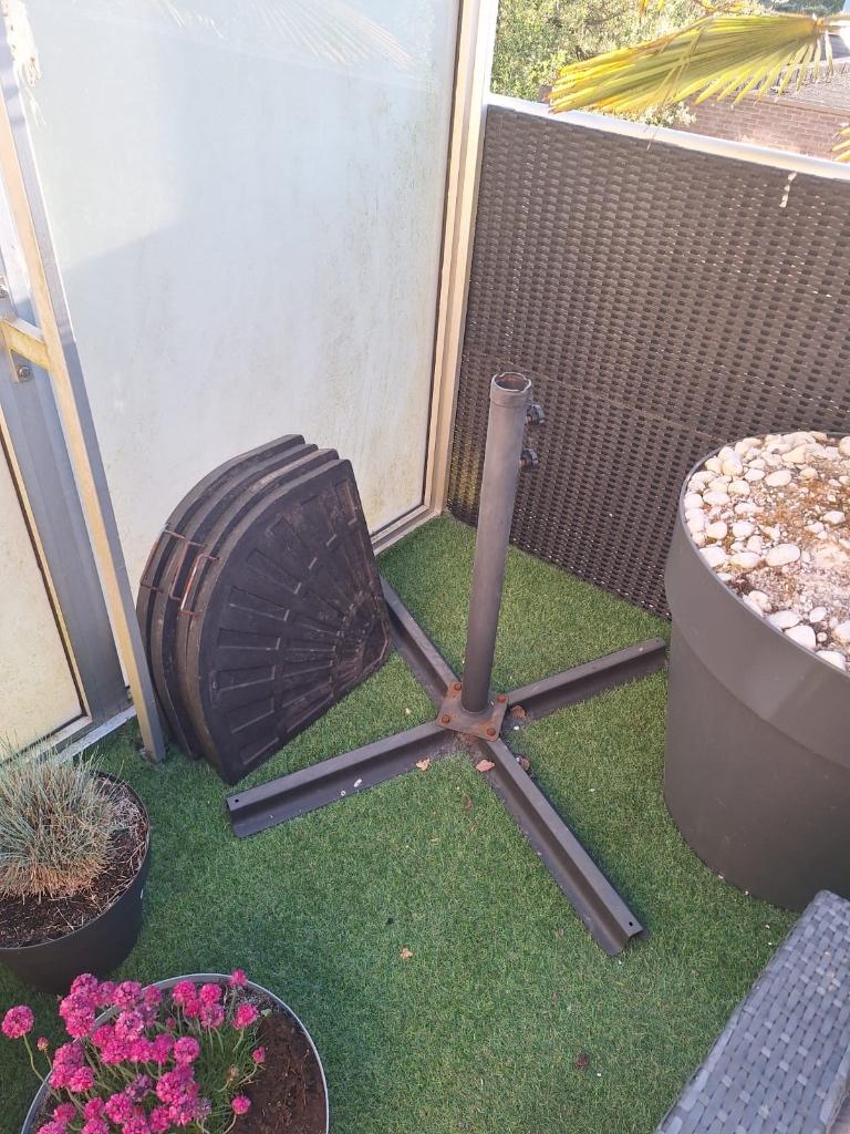 Parasolvoet, Jardin & Terrasse, Parasols, Enlèvement, Utilisé, Base de parasol