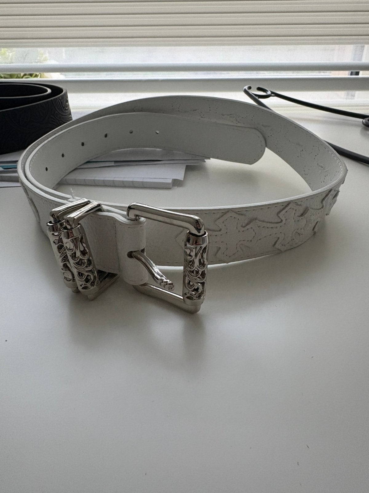 Witte chrome hearts riem, Kleding | Dames, Ophalen, Zo goed als nieuw