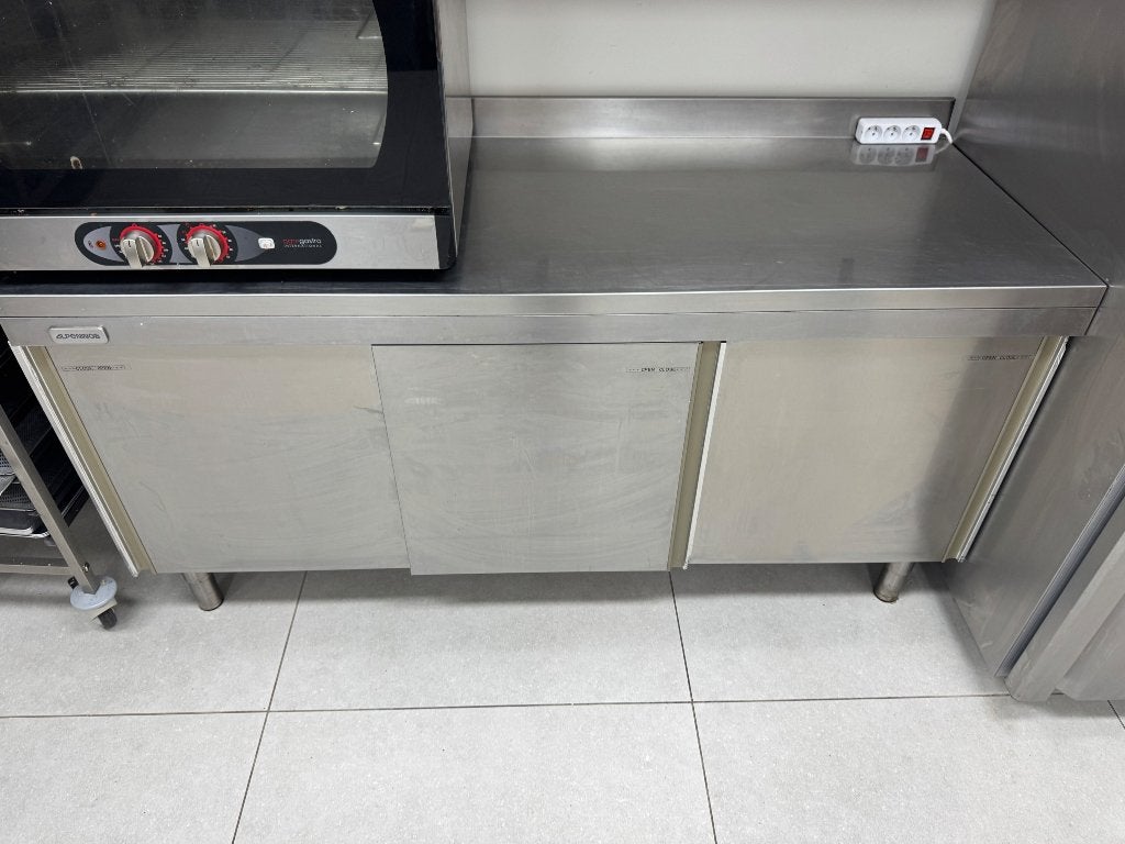Kast RVS 3 deuren, Ophalen, Gebruikt