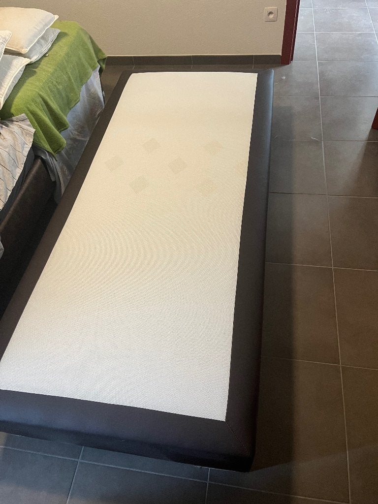 Boxspring, Huis en Inrichting, Slaapkamer | Boxsprings, 90 cm, Eenpersoons, Zwart, Ophalen of Verzenden