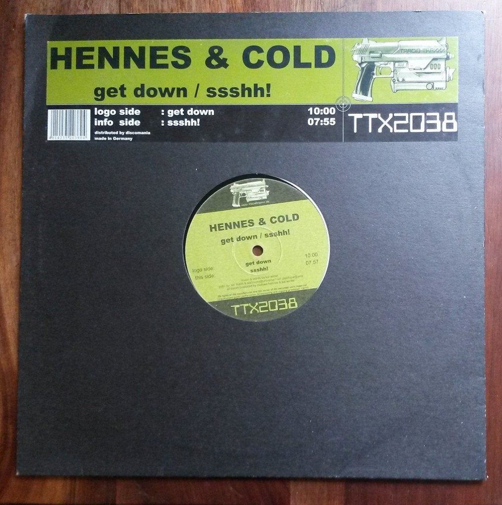 Vinyl 12" Hard Trance : Hennes & Cold - Get Down, Verzenden, Techno of Trance, 2000 - 2009, Zo goed als nieuw