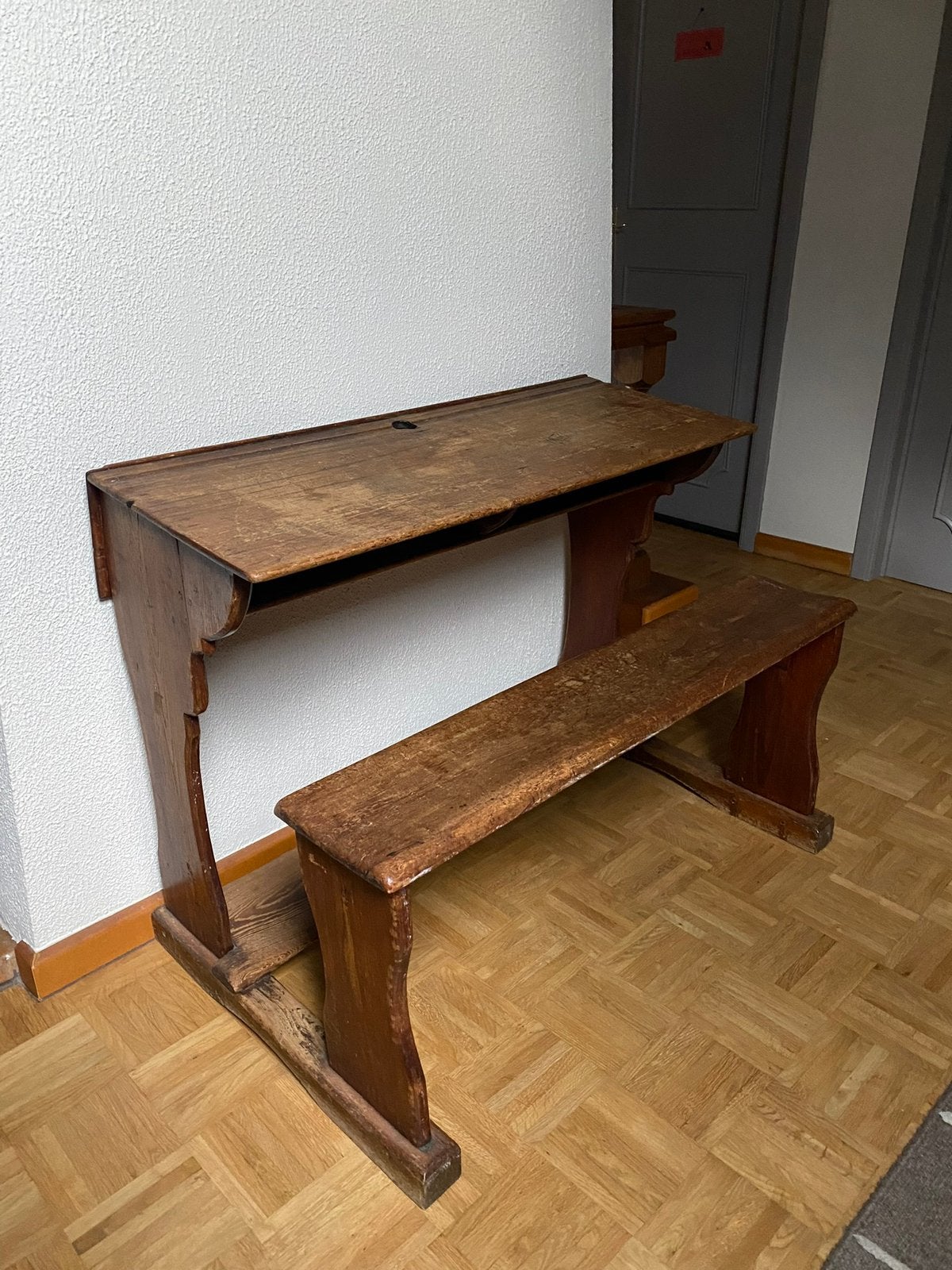 Retro schoolbank, Antiek en Kunst, Ophalen