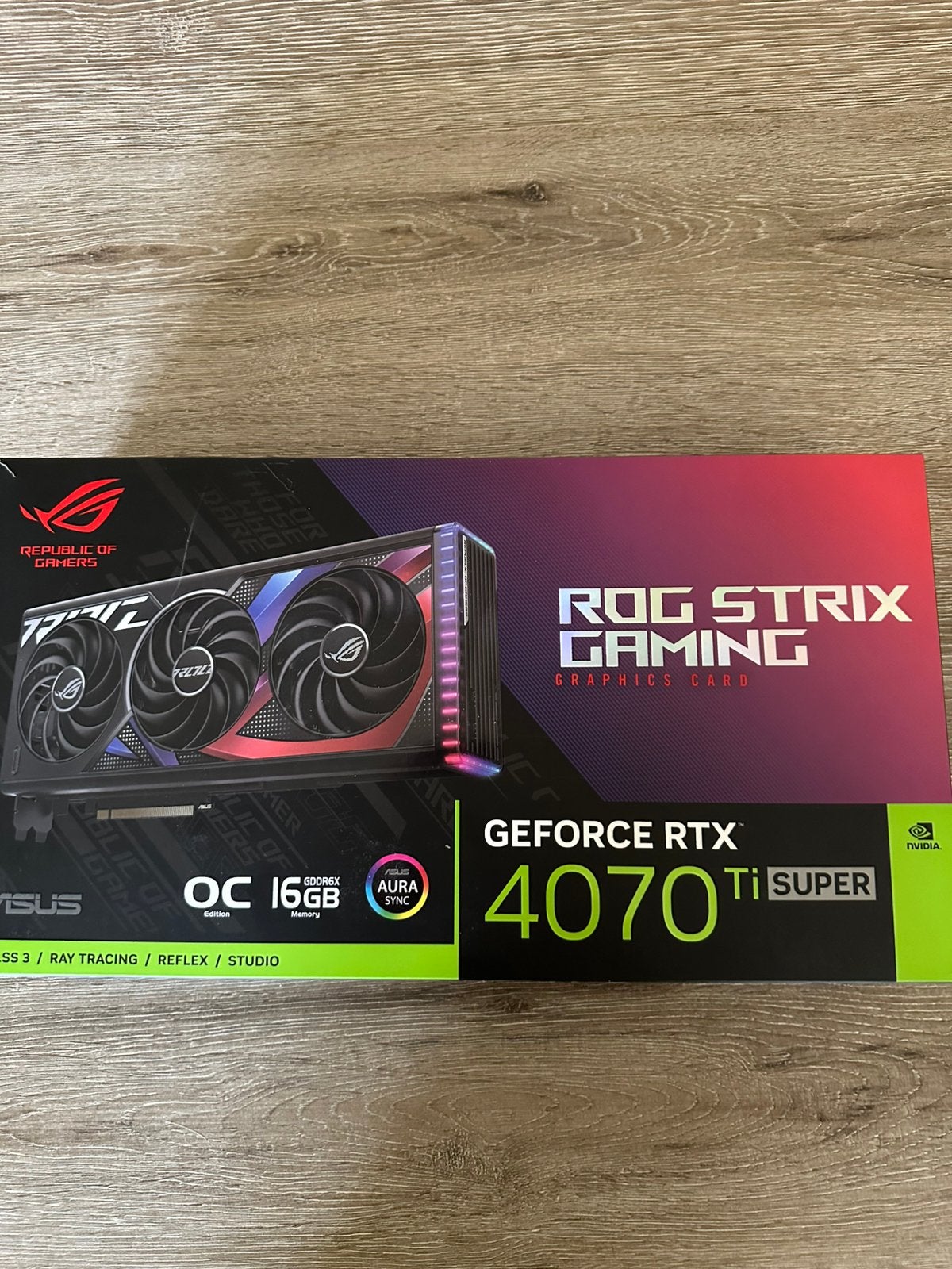 ROG strix 4070 ti super, Informatique & Logiciels, Cartes vidéo, GDDR6, PCI-Express 4, Enlèvement, Utilisé