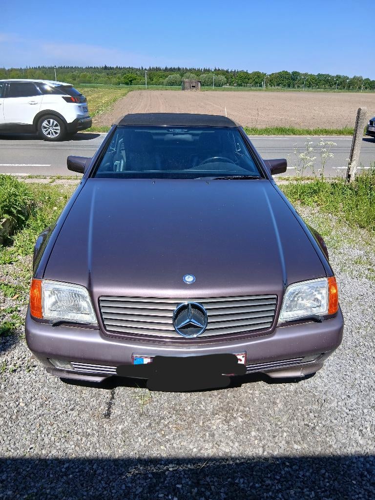 Oldtimer tekoop wegens ziekte Mercedes sl 300 24v met hardto, Auto's, Automaat, Zwart, Overige kleuren, Cabriolet