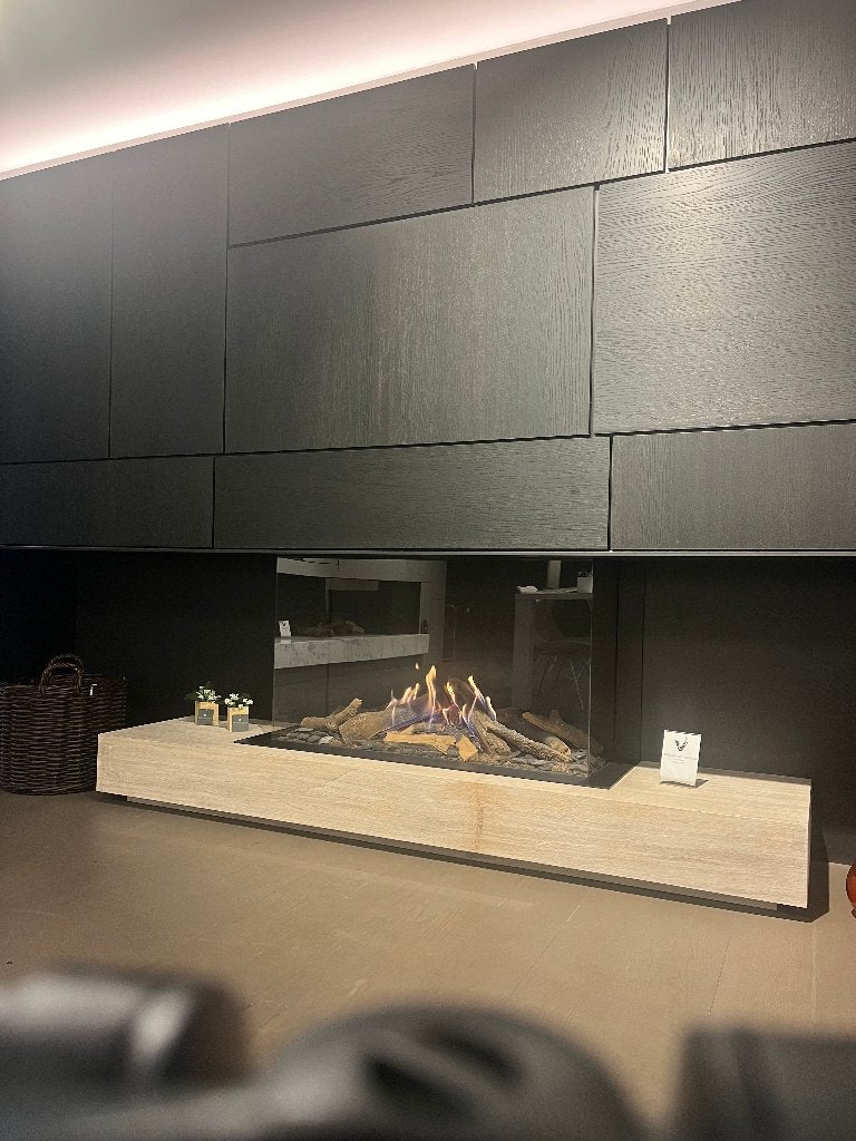 gashaard faber hybride fire 1050-650 III, Maison & Meubles, Cheminées, Schouwenvandamme@telenet.be, Encastré, Comme neuf, Cheminée au gaz