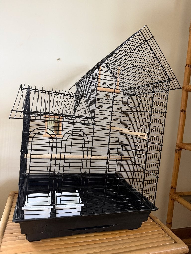 GRANDE CAGE À OISEAUX – Design maison ! Comme neuve !, Animaux & Accessoires, Enlèvement, Comme neuf, Métal, Cage à oiseaux