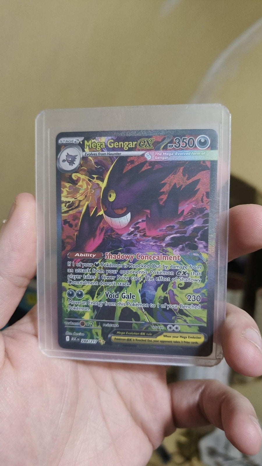 Mega Gengar Ascended Heroes, Hobby en Vrije tijd, Ophalen of Verzenden, Nieuw, Losse kaart, Foil
