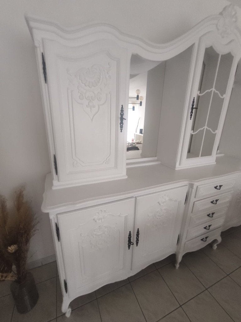 Salle à manger  BLANCHE, Maison & Meubles, Salles à manger complètes, Enlèvement, Utilisé
