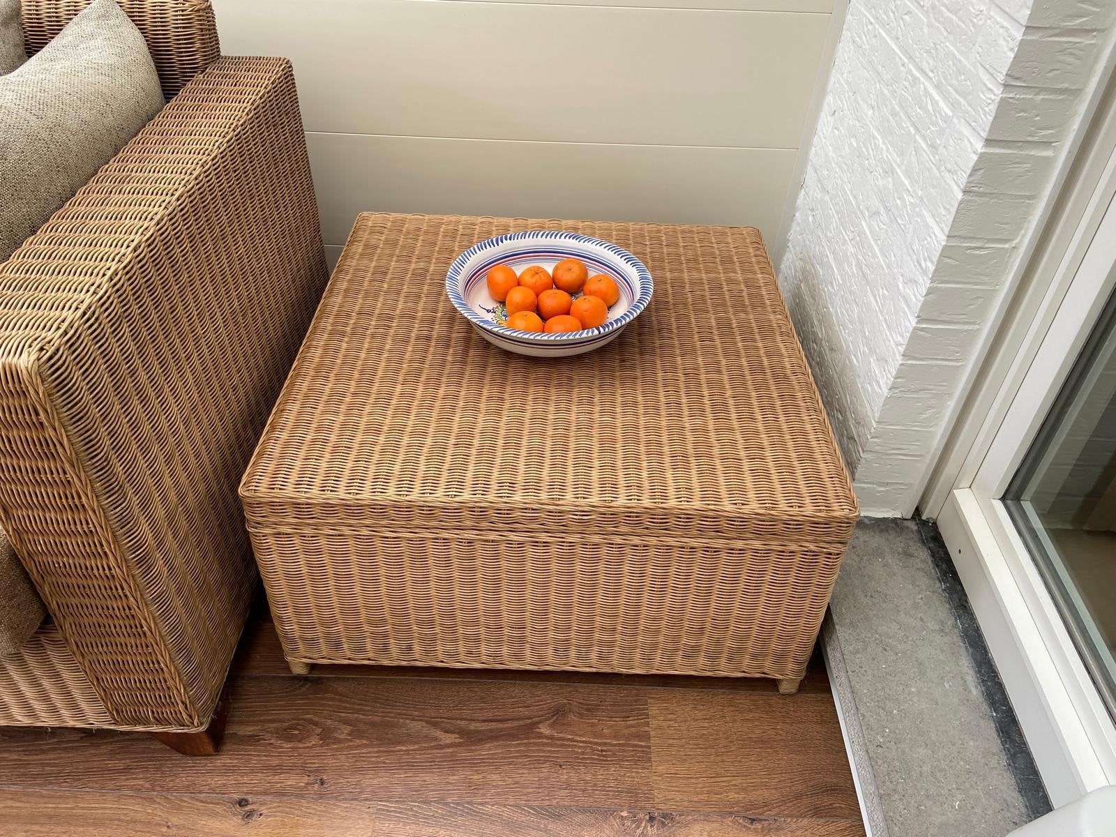 Loungeset rotan, Tuin en Terras, Ophalen, Zo goed als nieuw, Rotan, Loungeset