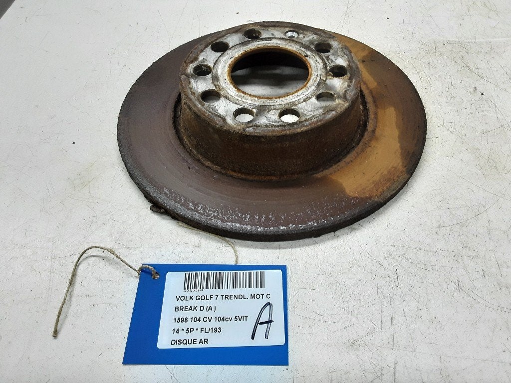 REMSCHIJF ACHTER Volkswagen Golf VII Variant (AUVV), Gebruikt, Volkswagen, Volkswagen AG, Kundenbetreuung@volkswagen.de