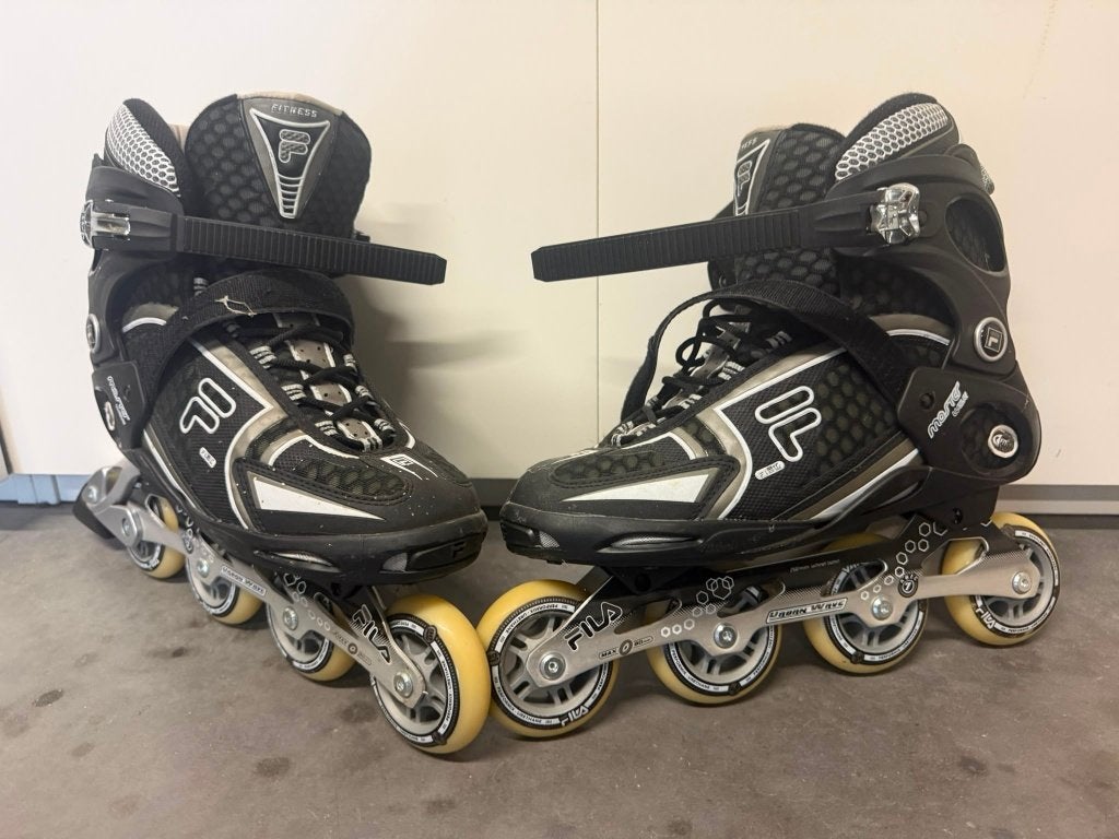 Zo goed als nieuwe Fila Inline Skates / Skeelers – Maat 45, Sport en Fitness, Ophalen, Zo goed als nieuw, Inline skates 4 wielen