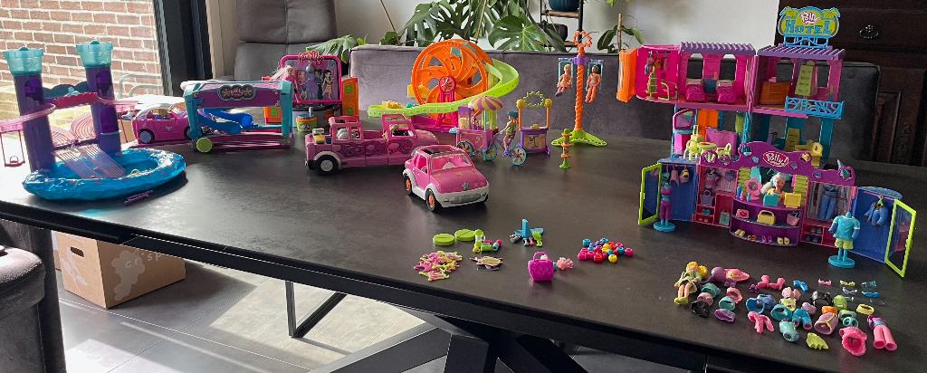 Grote verhuisdoos vol Polly Pocket sets, Verzamelen, Speelgoed, Zo goed als nieuw, Ophalen of Verzenden
