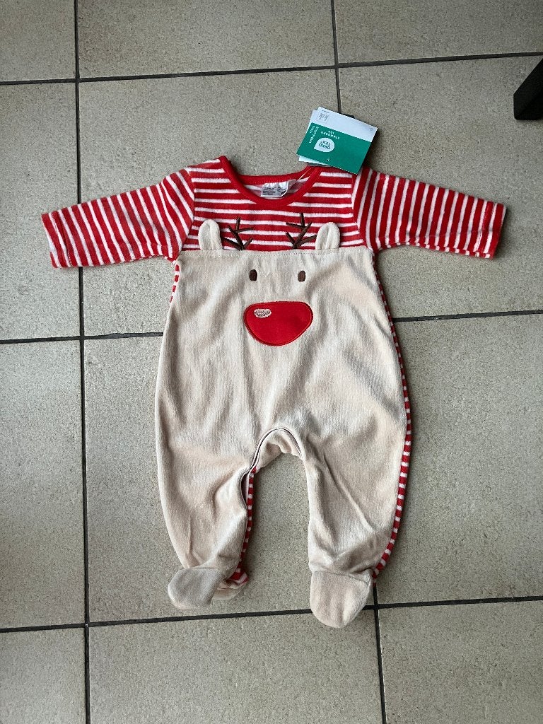 Nieuw kerstpakje ' rendier ' - Maat 56, Enfants & Bébés, Vêtements de bébé | Taille 56, Enlèvement ou Envoi, Neuf, Costume