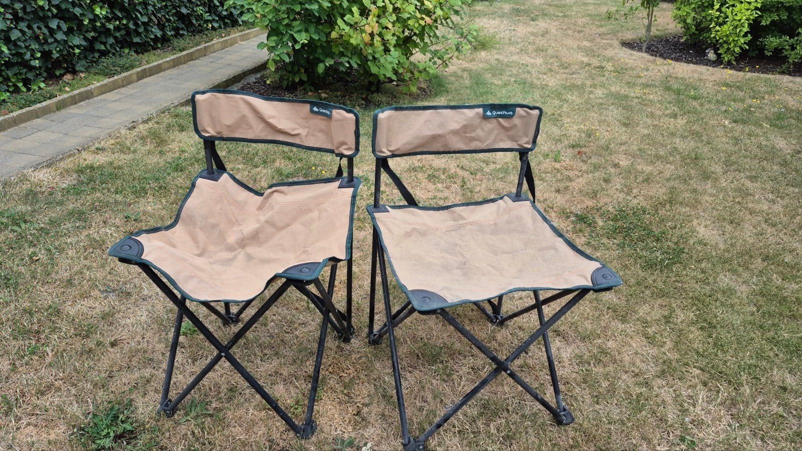 2 plooizetels decathlon, Tuin en Terras, Ophalen