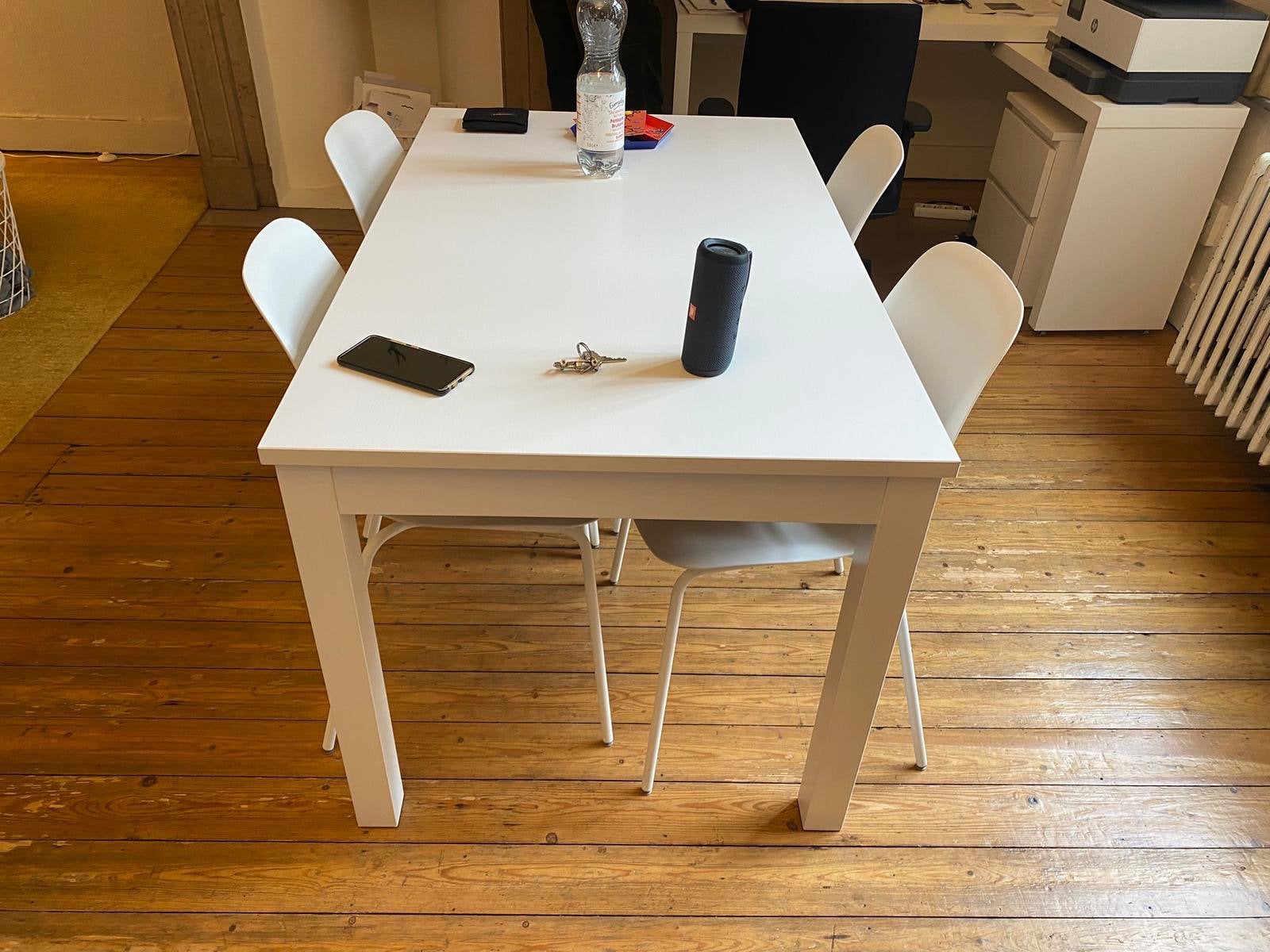 Tafel + 4 stoelen te koop, Maison & Meubles, Tables | Tables mange-debout, Enlèvement, Comme neuf