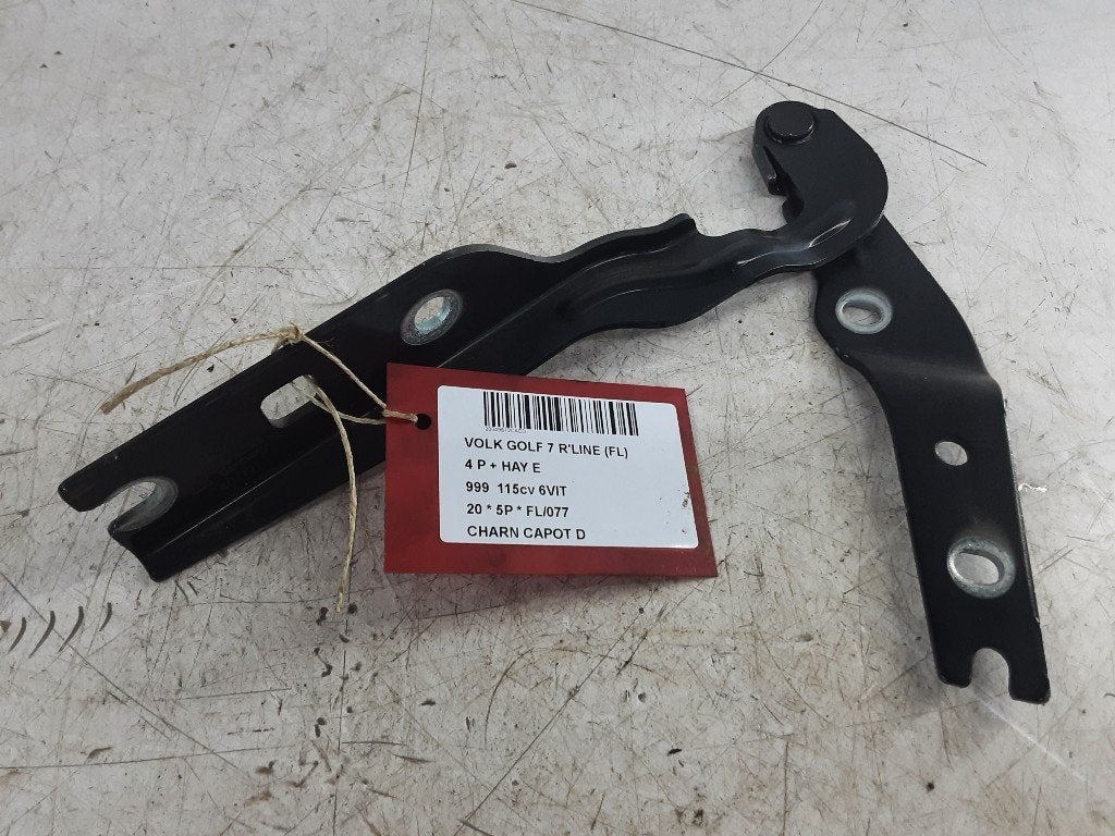 CHARNIERE DE CAPOT DROIT Golf VII (AUA) (5G082302B), Volkswagen, Mevr. I. Hauben, Utilisé, Rue de l'Espoir 34 34
4030  GRIVEGNÉE, BE