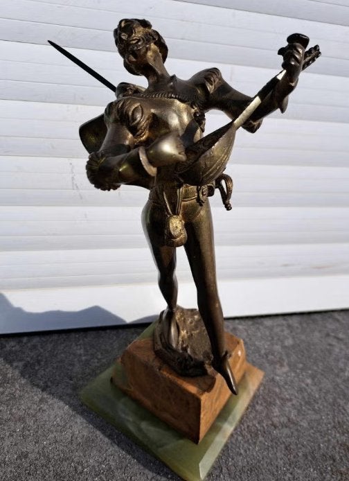bronze mephistopheles signe auguste de wever, Enlèvement ou Envoi, Bronze