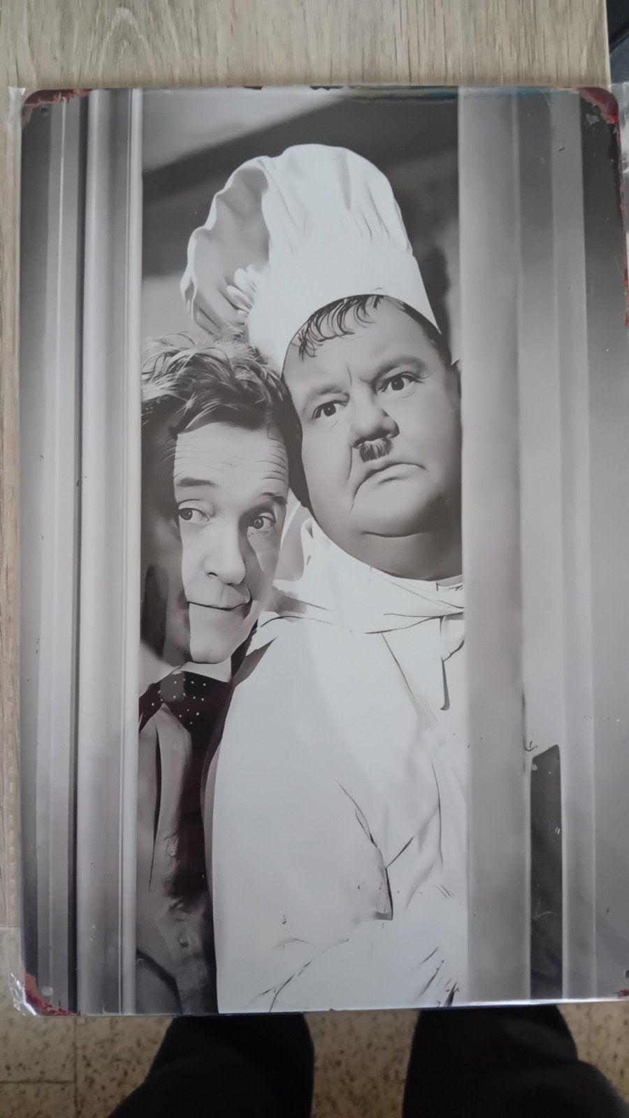 LAUREL AND HARDY, ASSIETTE DE 20 SUR 30 CM, Enlèvement ou Envoi