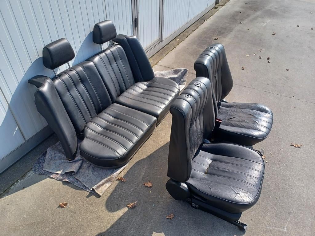 BMW e30 touring interieur zwart leer, Ophalen, Gebruikt, BMW