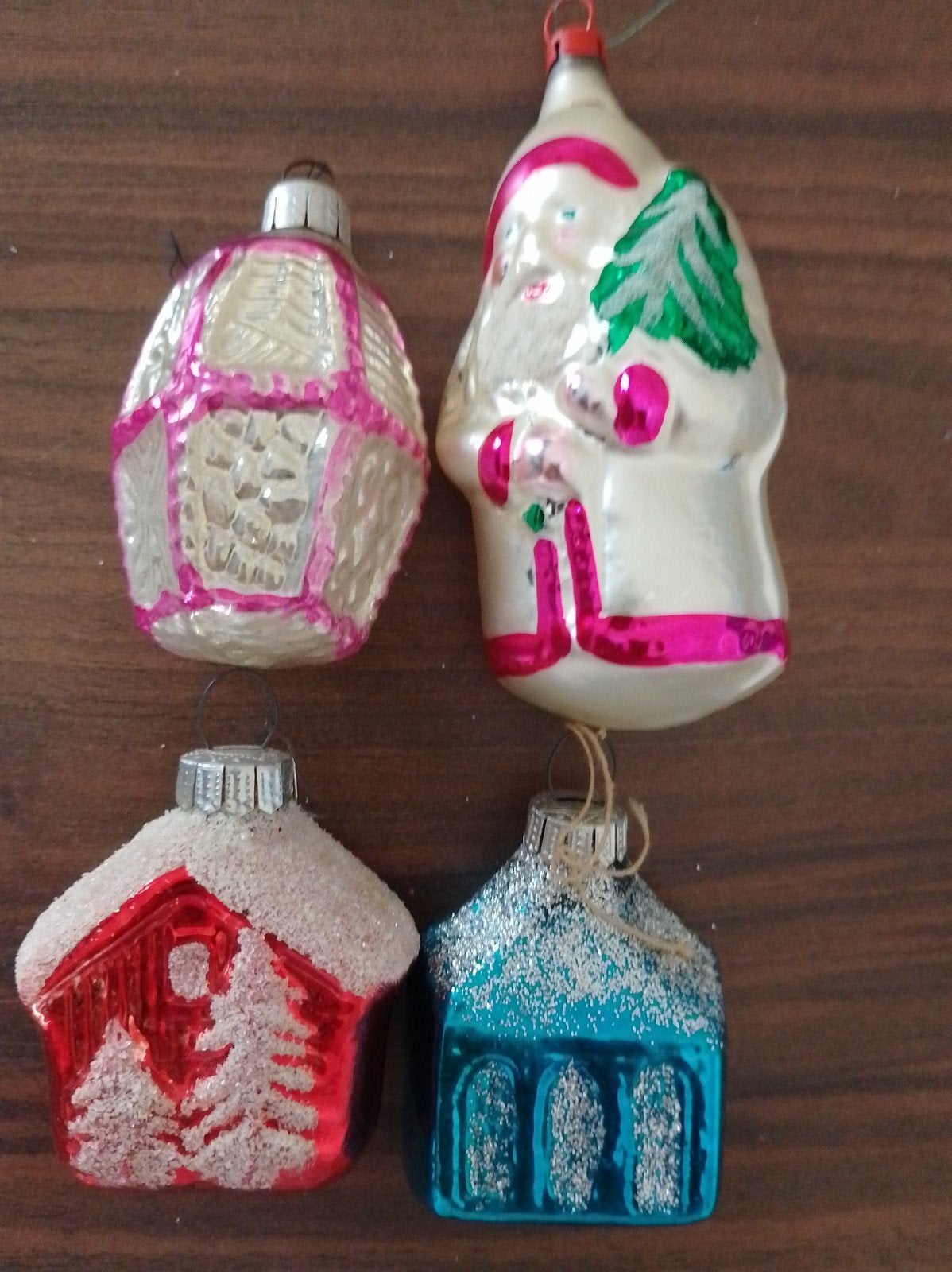 Vintage kerstballen in glas, Diversen, Ophalen of Verzenden