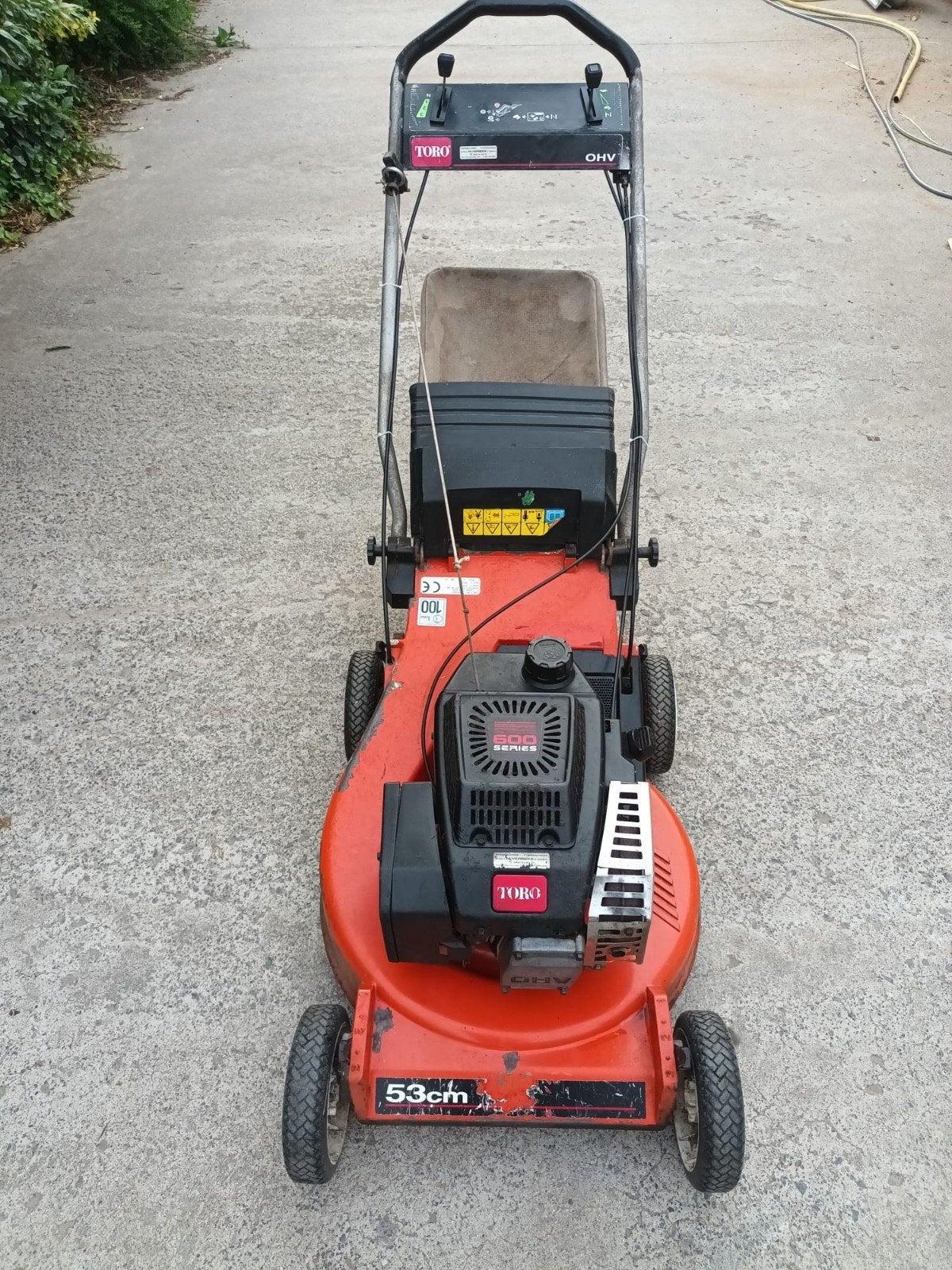 grasmaaier, Tondeuse rotative, Tondeuses à gazon à essence, Utilisé, Bac de ramassage