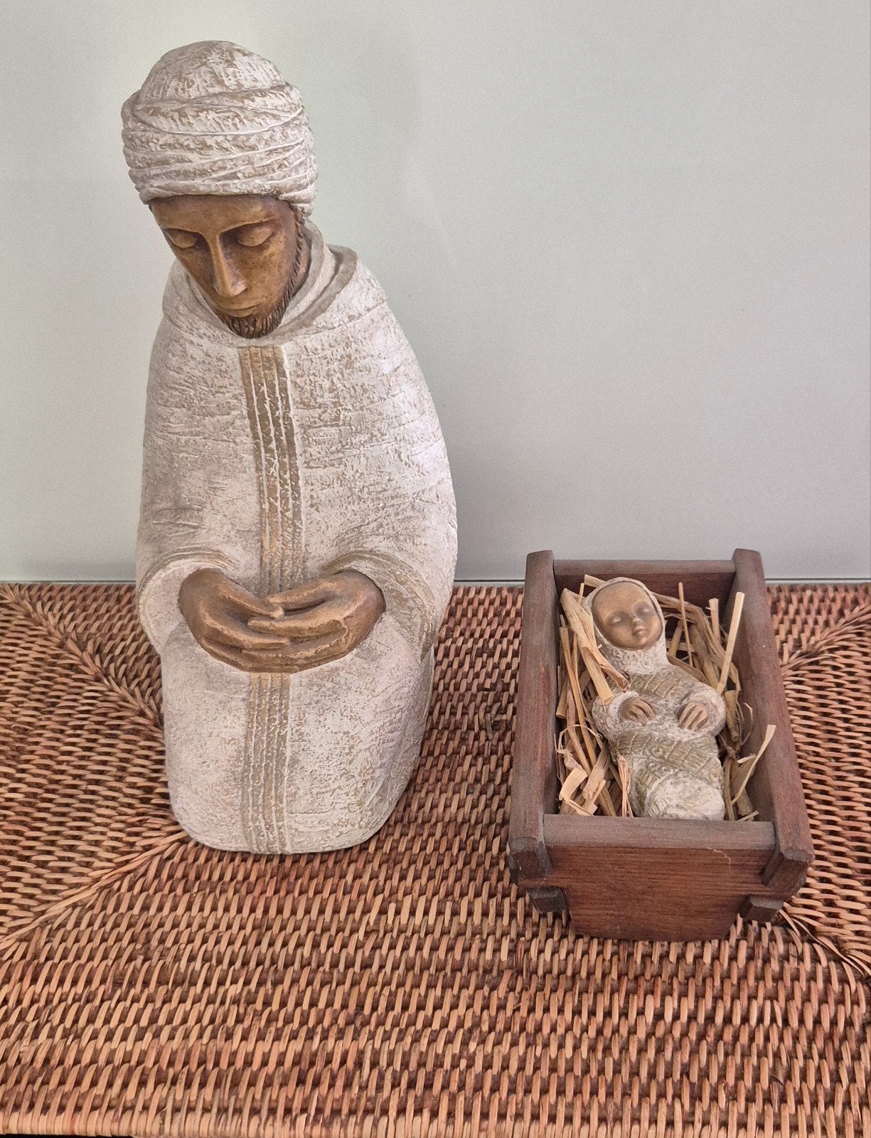 2 sculptures de Noël originales Atelier d'Art de Bethléem, Enlèvement
