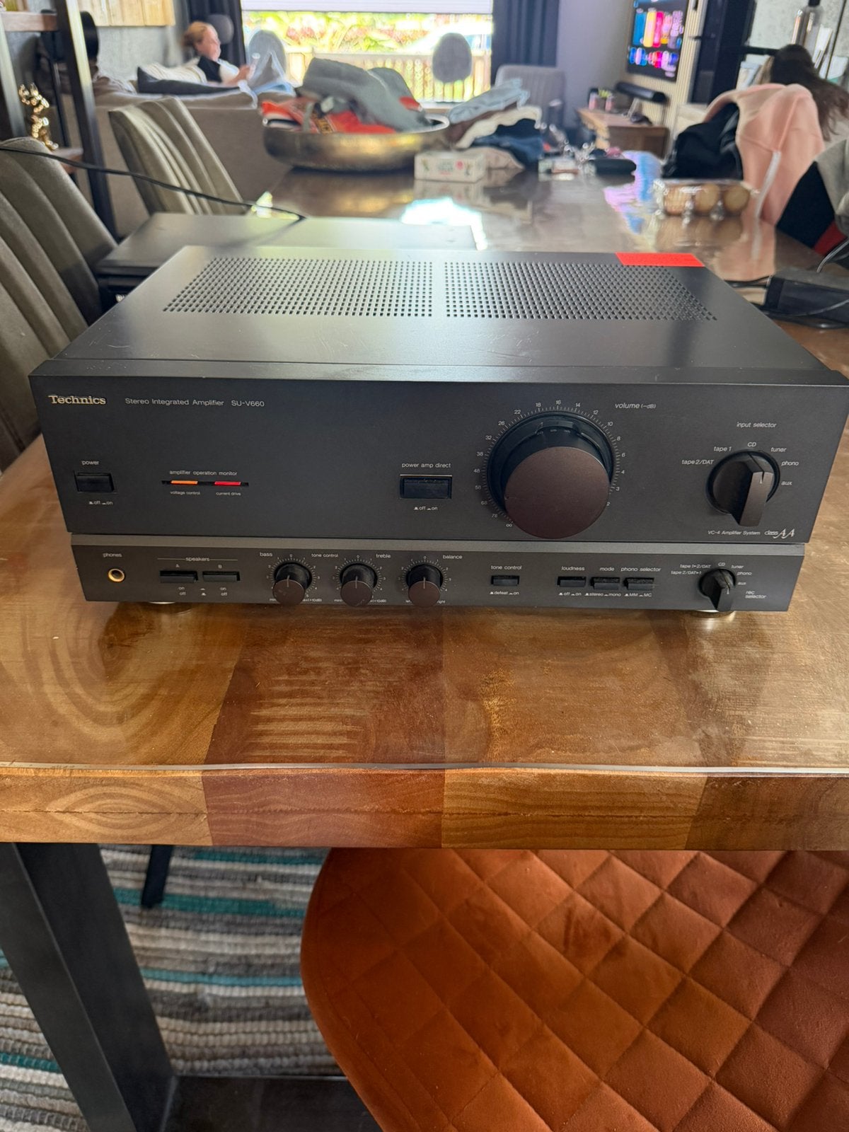 Technics SU-V660 stereo versterker class AA, Ophalen of Verzenden, Zo goed als nieuw, Stereo