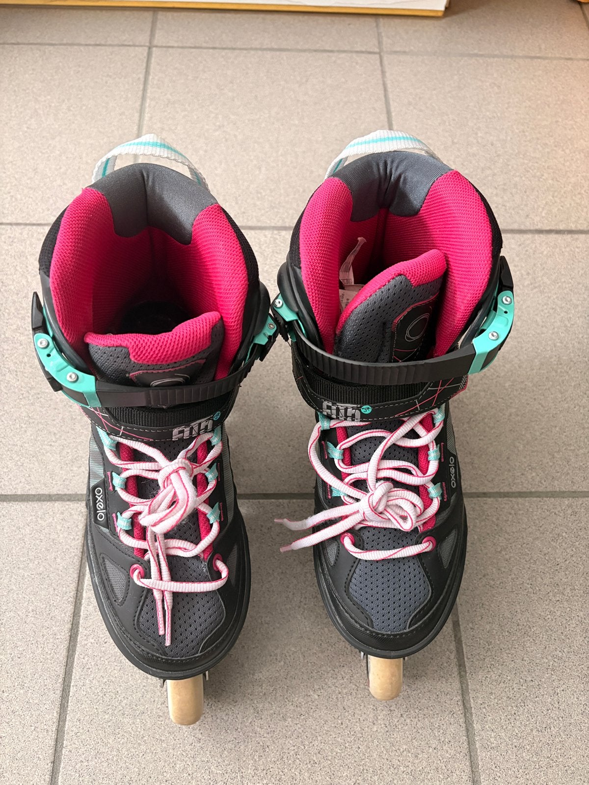 Fitness skates fit5 oxelo (38-41), Sport en Fitness, Kinderen, Inline skates 4 wielen, Ophalen, Overige merken
