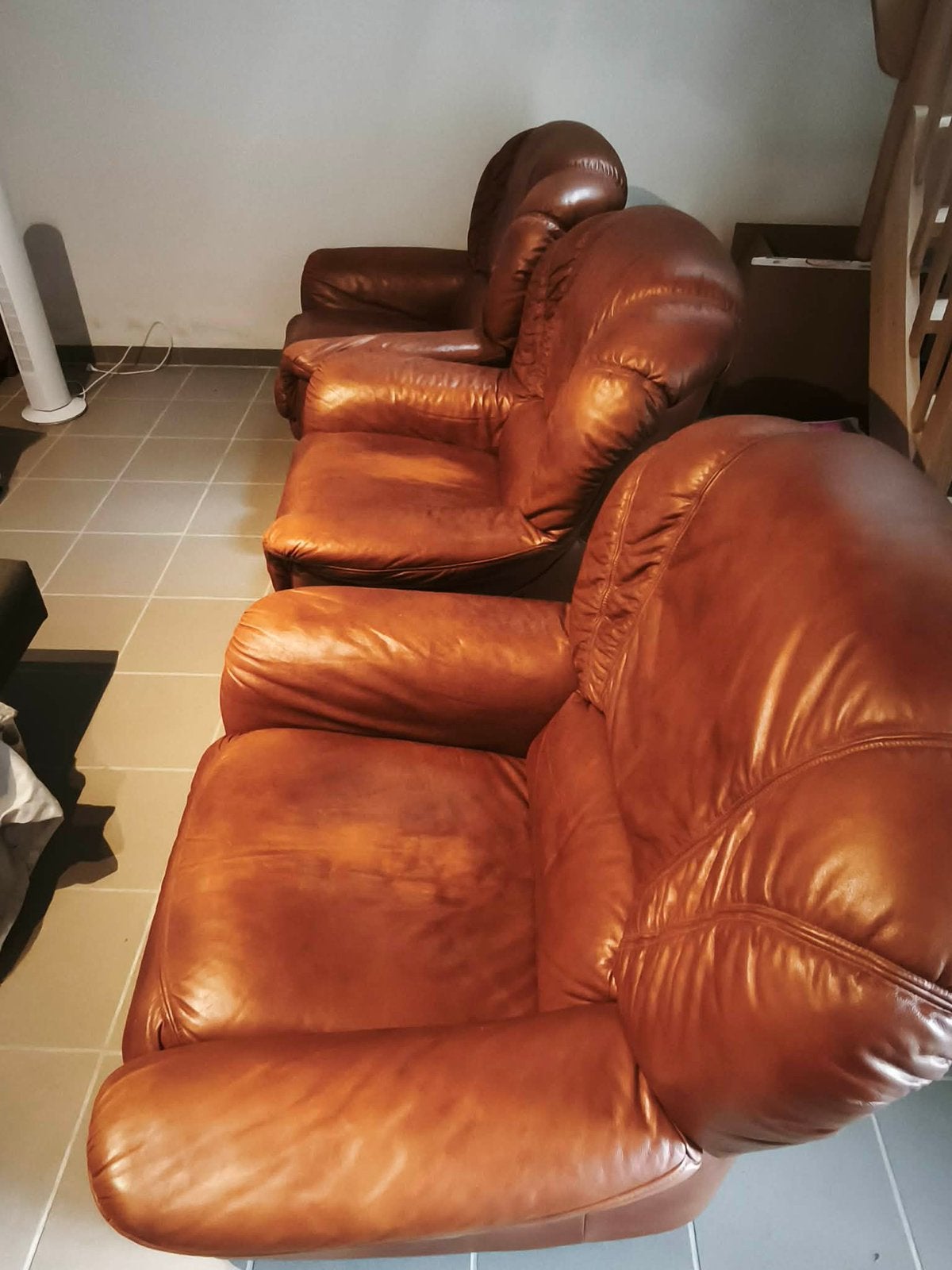 Fauteuil relax, Maison & Meubles, Enlèvement, Comme neuf, Une personne, Cuir
