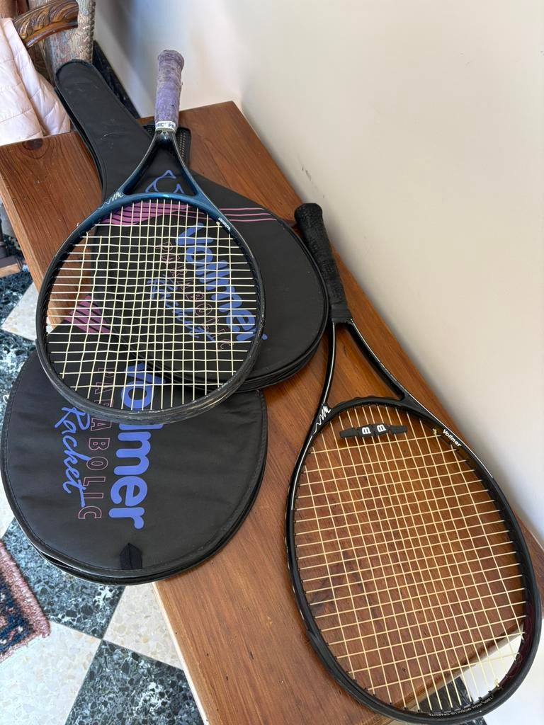 Tennisracket met hoes, Sport en Fitness, Tennis, Ophalen, Gebruikt, Racket, Overige merken