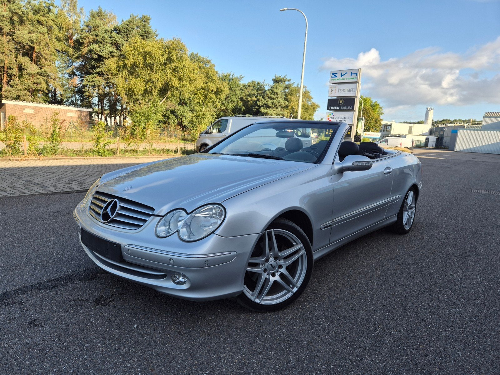 Mercedes CLK 200 Kompressor Cabriolet '05, Autos, Cuir, Argent ou Gris, Achat, Entreprise