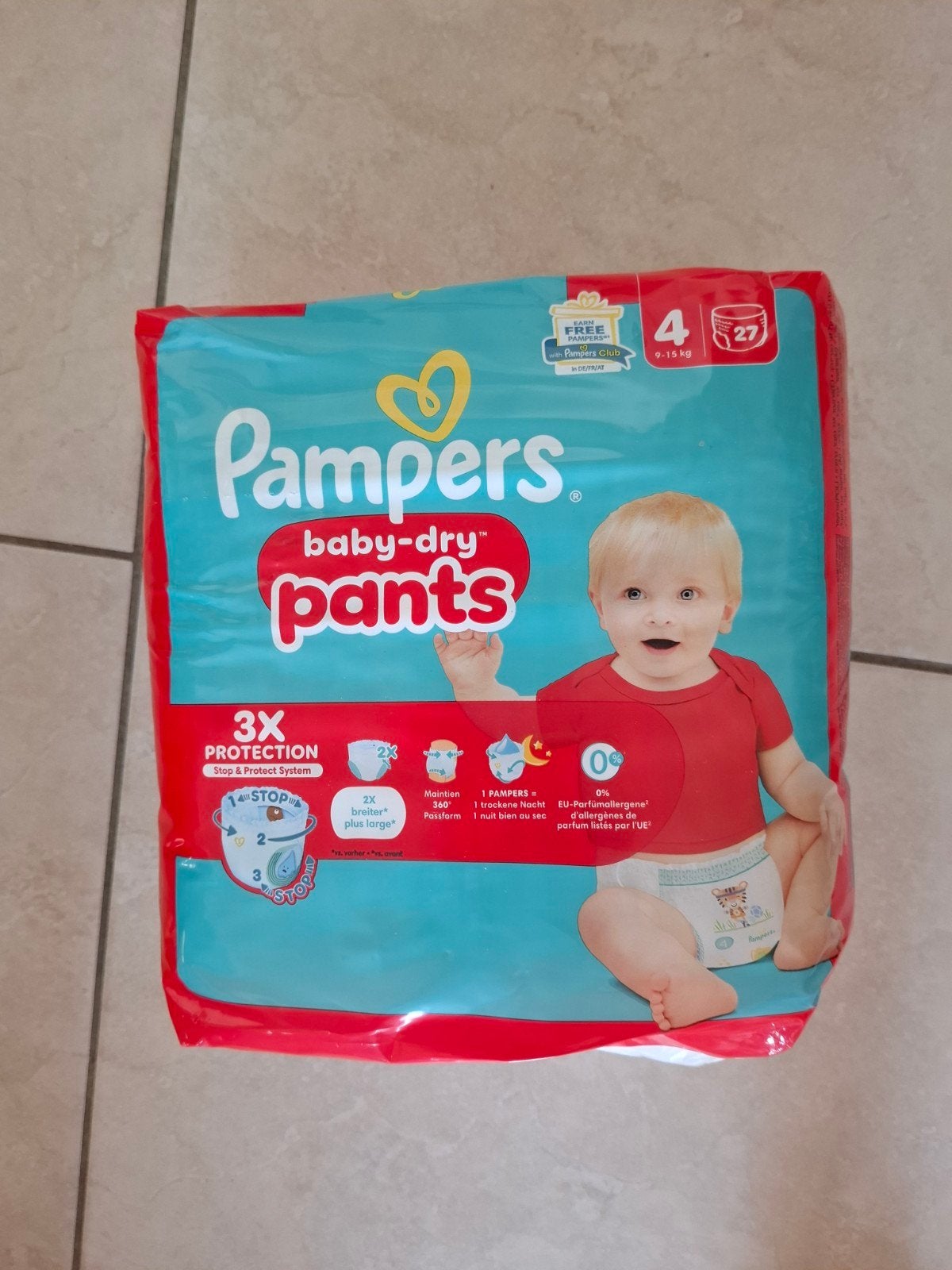 Pampers dry pants maat 4, 9-15 kg, Kinderen en Baby's, Ophalen