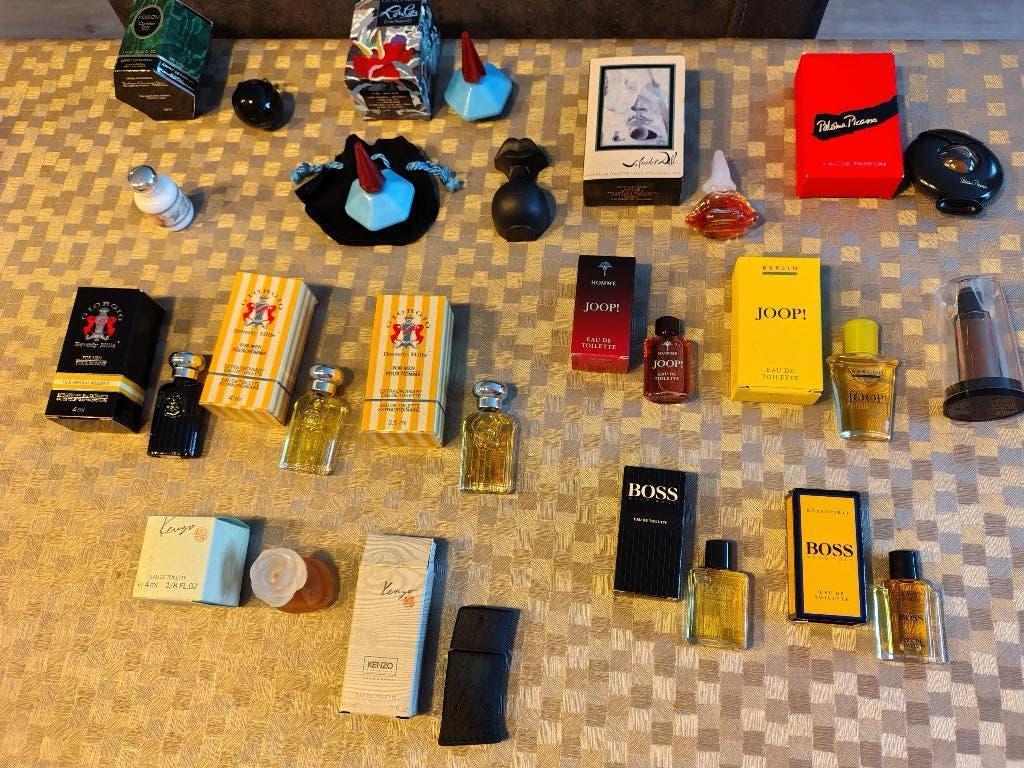 Miniatuur parfum flesjes, Verzamelen, Ophalen, Zo goed als nieuw, Miniatuur, Gevuld